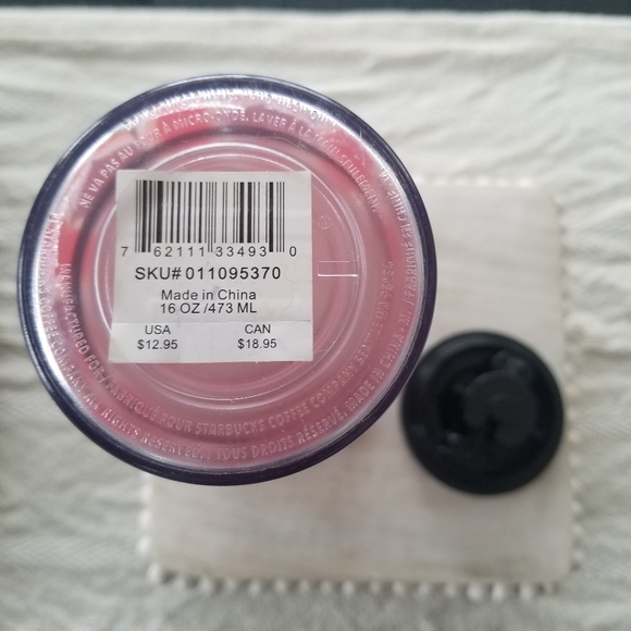 Starbucks Red, Purple and Pink Heart Tumbler - Picture 4 of 4